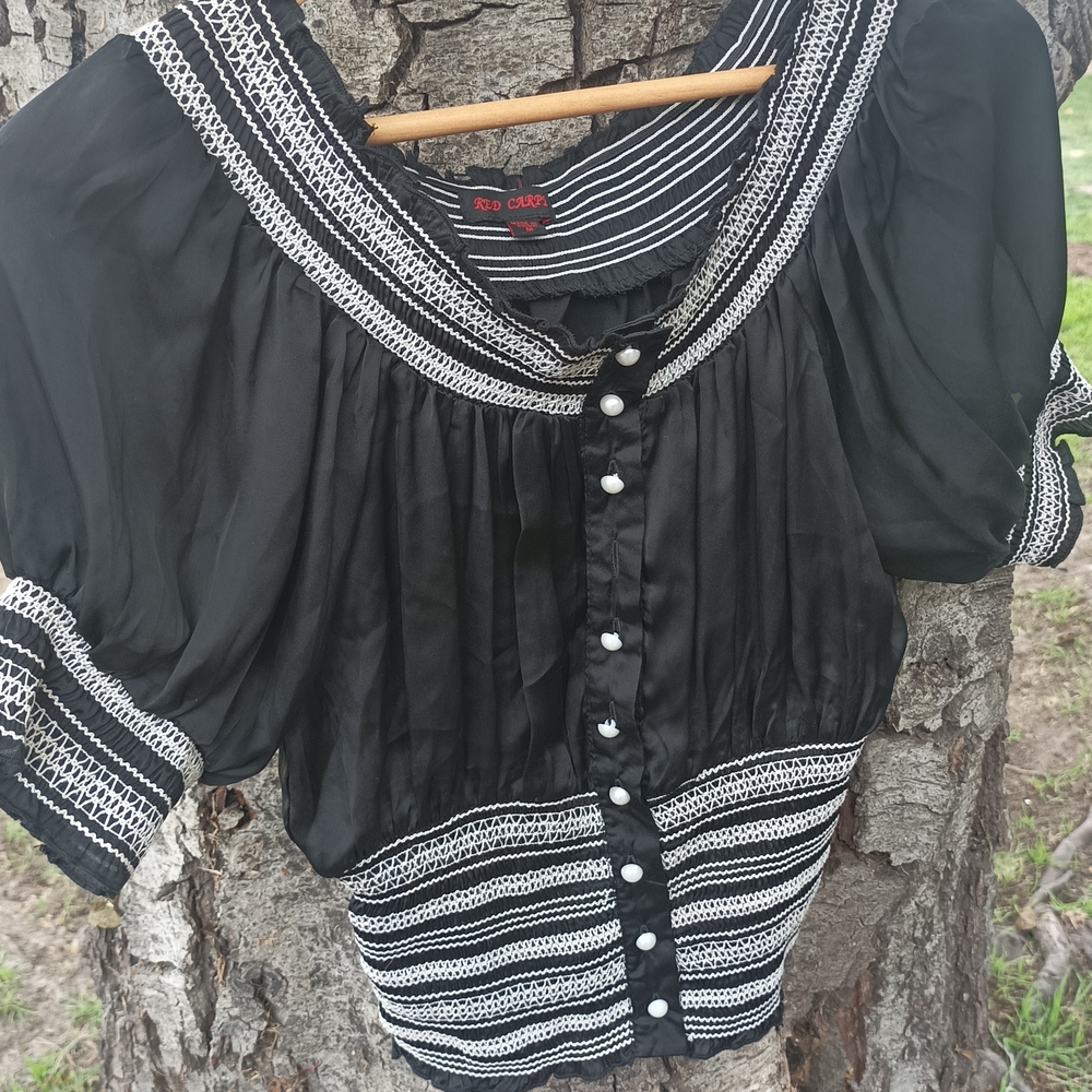 Black and White Women's Top